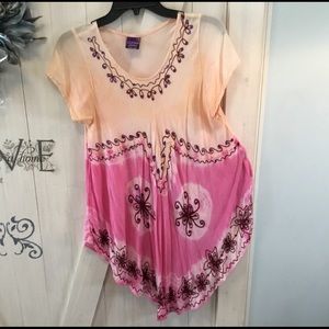 Shorts Sleeve Tye Dye Women’s Shirt